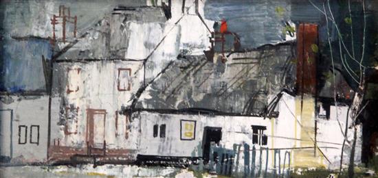 § George Hammond Steel (1900-1960) Essex Cottages (Thaxted) 3.25 x 6.5in.